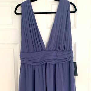 NWT - slate blue floor length dress!